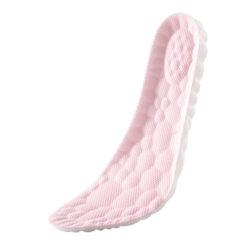 5 pcs Pink 4D Cloud Technology Shoe Inserts - High Rebound, Super Soft, Breathable, Athletic Support (size : 45-46/285mm)