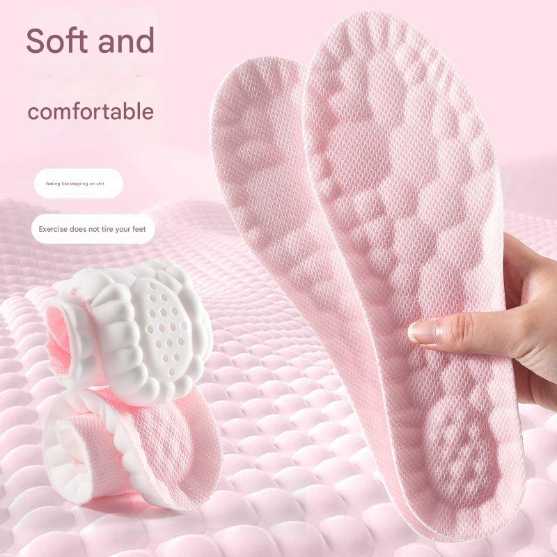 5 pcs Pink 4D Cloud Technology Shoe Inserts - High Rebound, Super Soft, Breathable, Athletic Support (size : 35-36/235mm) 4