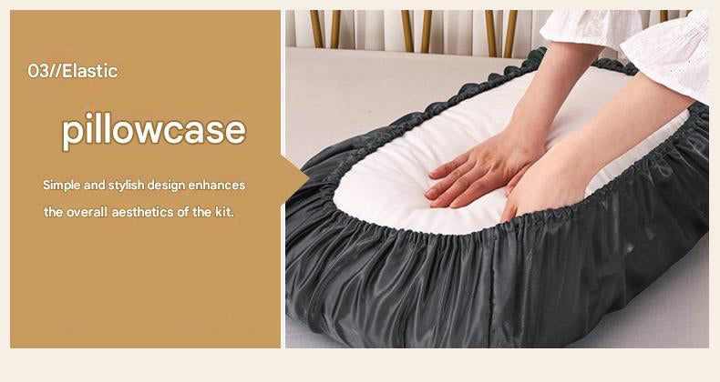 Champagne Silky Satin Pillowcase Pair - Smooth for Hair & Skin, Elastic Fitted (46x70+16cm) 4