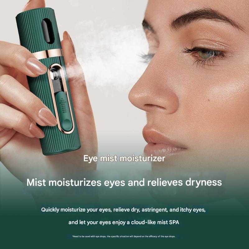 Portable Nano Mist Eye Sprayer - USB Rechargeable for Dry Eye Relief