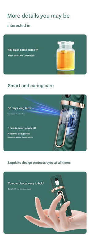 Portable Nano Mist Eye Sprayer - USB Rechargeable for Dry Eye Relief 5