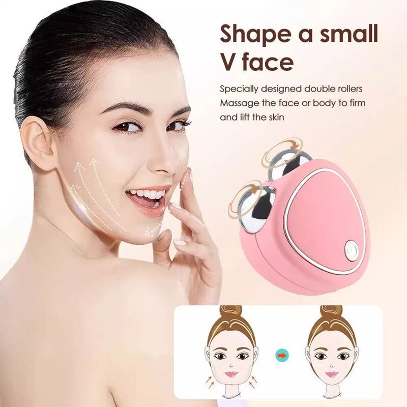 White Microcurrent Face Lifting Massager - Sonic Vibration, V-Shape Sculpting 5