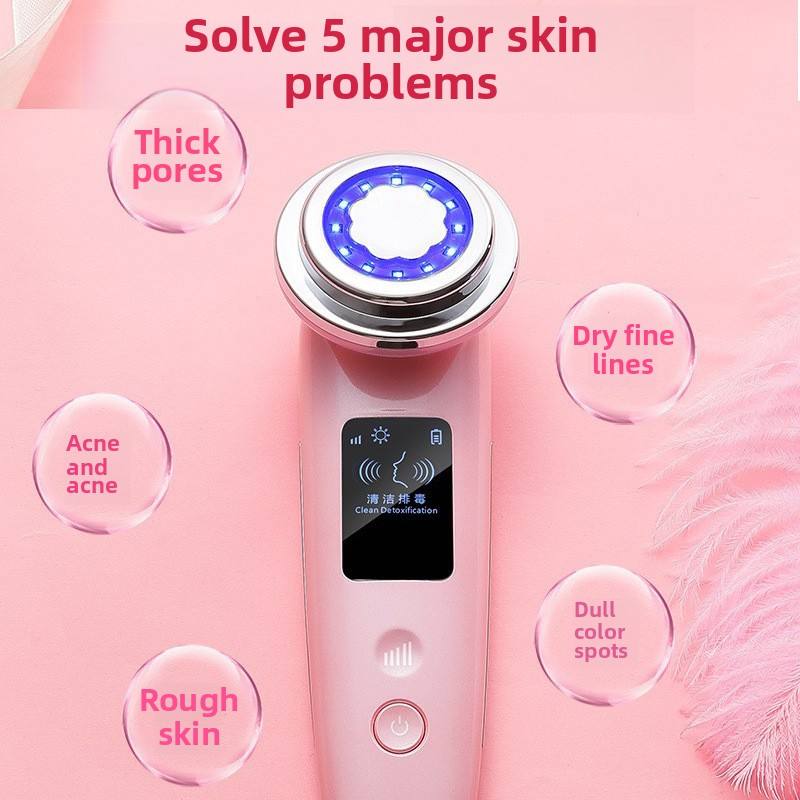 Portable EMS Face Sculpting Tool - LED Photon, Hot Compress, Vibration for Radiant & Firm Skin 5