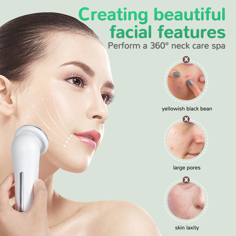 Cold Photon LED Light Therapy Facial Massager - EMS, Hot Compress, Skin Rejuvenation Wand 5
