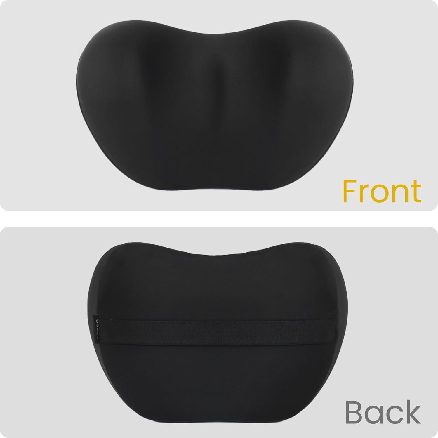 Pink Ergonomic Memory Foam Car Headrest & Lumbar Support Cushion Set - Driving Comfort Neck & Back Pillow 6