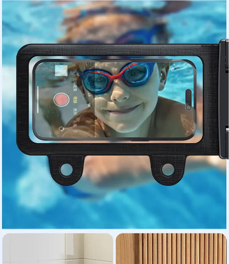 White 2-Pack Universal IPX8 Waterproof Phone Pouch with Lanyard - Touch Sensitive Case for Swimming & Outdoor Sports 3