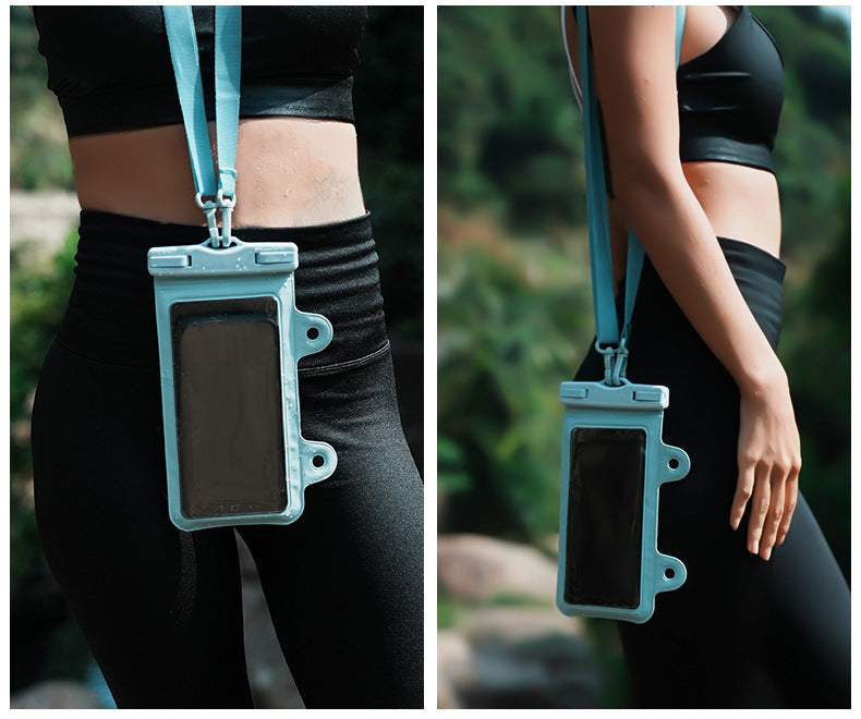 White 2-Pack Universal IPX8 Waterproof Phone Pouch with Lanyard - Touch Sensitive Case for Swimming & Outdoor Sports 5