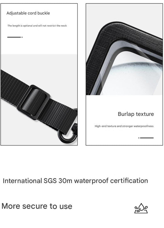 White 2-Pack Universal IPX8 Waterproof Phone Pouch with Lanyard - Touch Sensitive Case for Swimming & Outdoor Sports 7