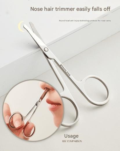 Beige Compact 7-Piece Manicure Set - Stainless Steel Nail Grooming Kit with Stylish Travel Case 8