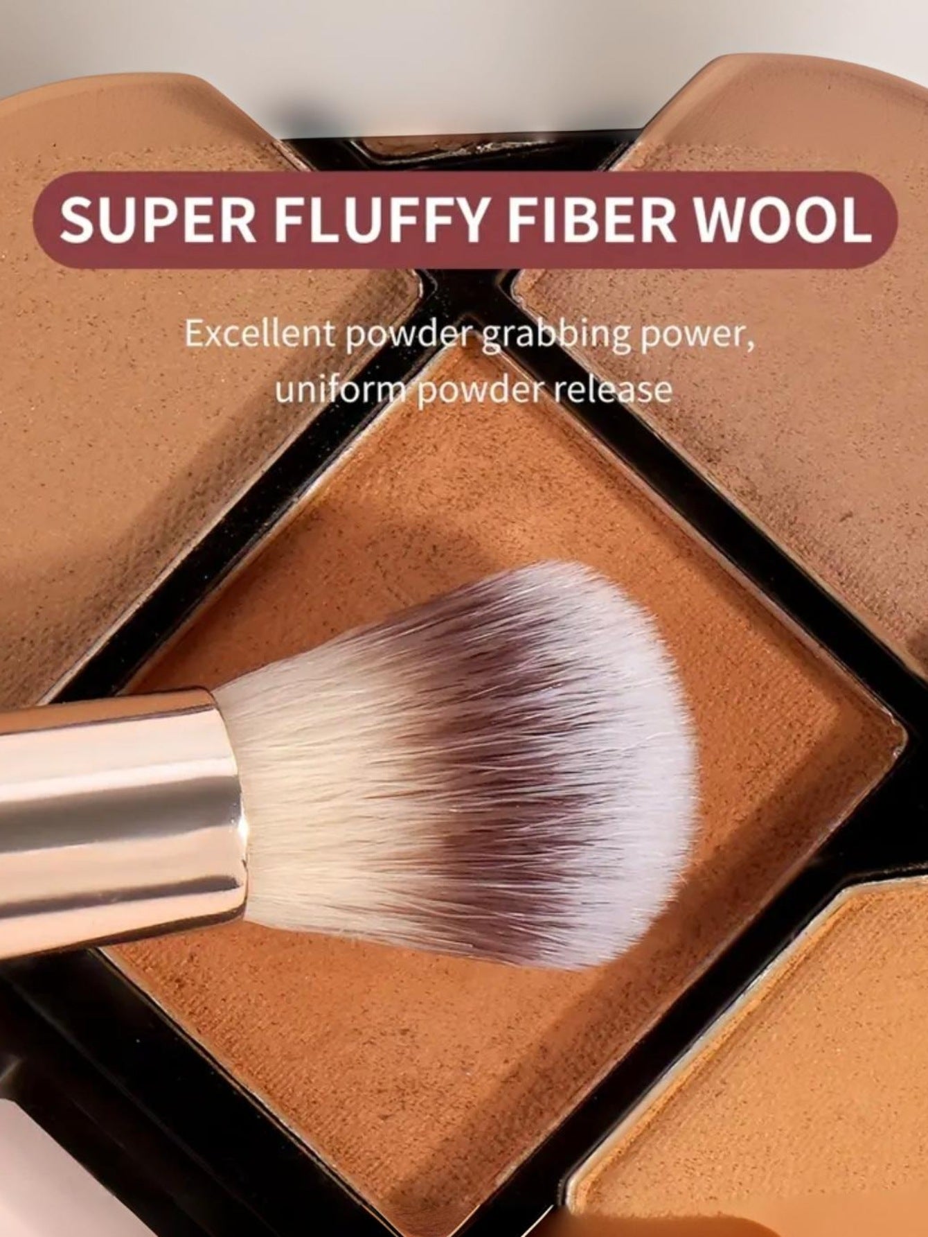 Black and Glod Versatile 4pc Dual-Ended Makeup Brush Set - Soft Synthetic Bristles for Foundation Blush Contour Concealer 4