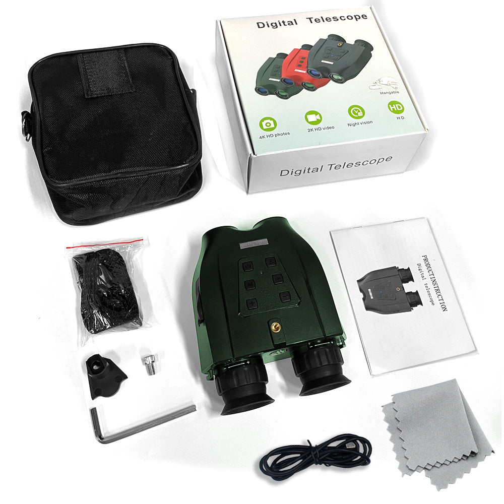 Red Professional HD Digital Night Vision Binoculars - 6X Optical Zoom, IR Illumination, Record 2.5K Video & 48MP Photos 5