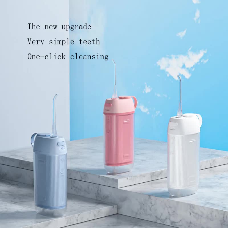 Blue Advanced Portable Water Flosser - USB Rechargeable Cordless Oral Irrigator, 3 Modes, IPX7 Waterproof for Travel & Home 3