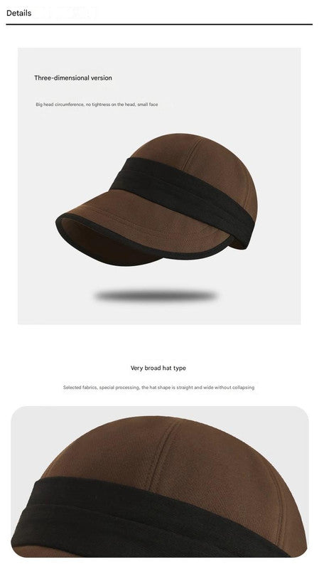 Beige Elegant Warm Bucket Hat - Minimalist Color Block Design, Face-Slimming Style for Autumn & Winter 4