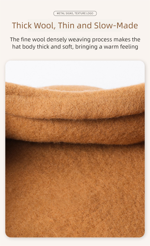 White Elegant Wool Beret - Classic Warm Thick British Style Hat for Autumn & Winter 6