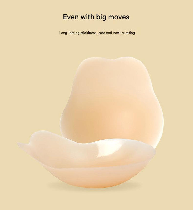 Size M 3 Pairs Skin Color Reusable Silicone Breast Lift Nipple Covers - Invisible Adhesive Bra Pasties for Seamless Lift & Coverage 7