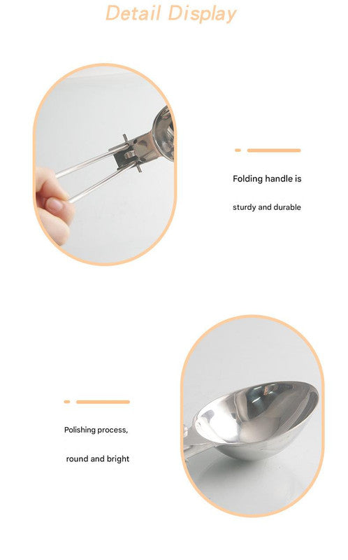 Silver 304 Stainless Steel Folding Camping Spatula  - 2 Pack Compact & Portable Outdoor Cooking Utensils 5