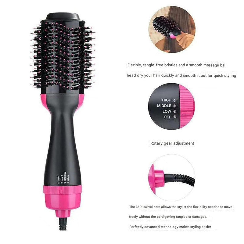 Gold And Grey One-Step Hair Dryer & Volumizer Hot Air Brush - Salon Styler for Drying, Smoothing & Volume 8