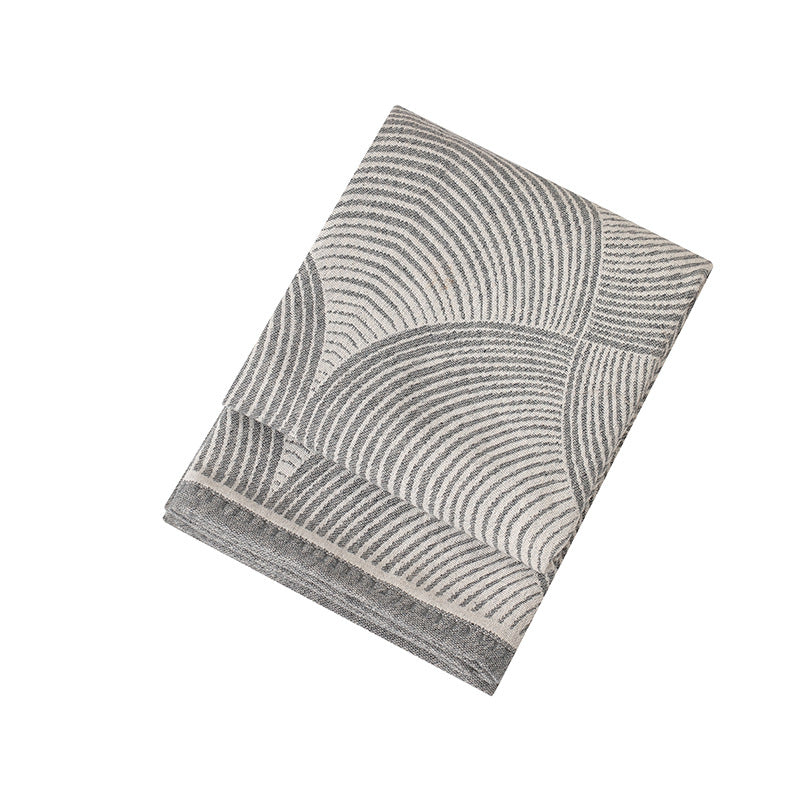 Grey Luxurious Paisley Jacquard Throw Blanket - Soft Wool Blend with Tassels, 120x150cm, Lightweight Sofa & Nap Blanket 4