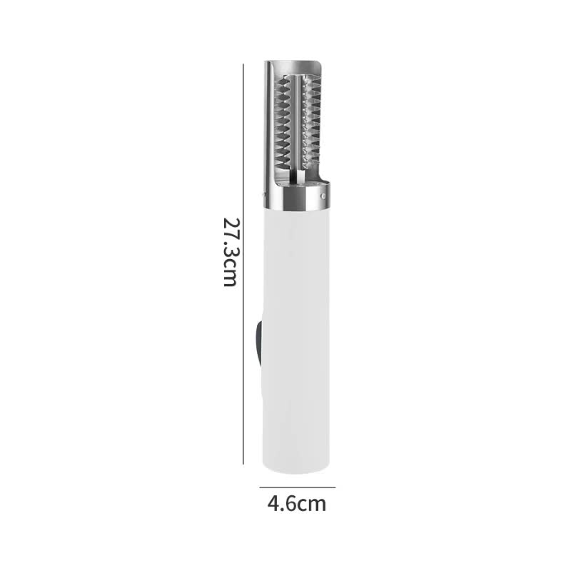 White Cordless Electric Fish Scaler - Rechargeable 3000mAh Power, Stainless Steel Blade, Mess-Free Fish Cleaning Tool