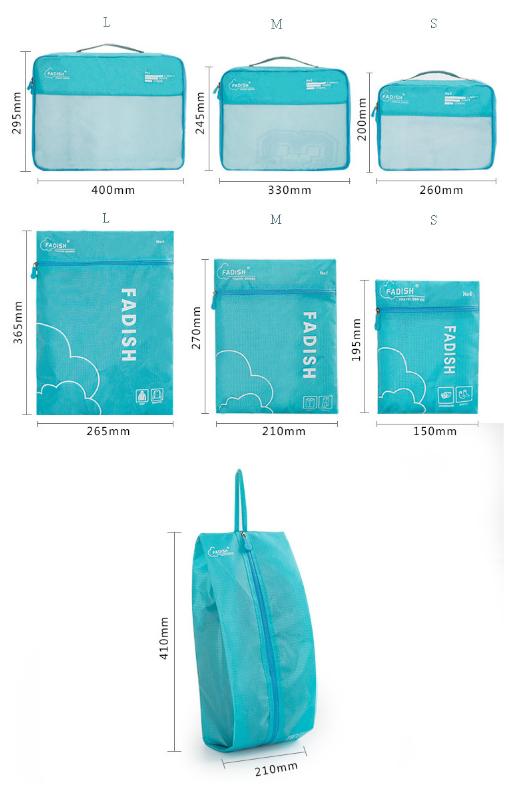 Dark Pink 7-Piece Travel Packing Cubes & Organizer Set - Lightweight Luggage Storage Bags for Clothes, Shoes & Toiletries