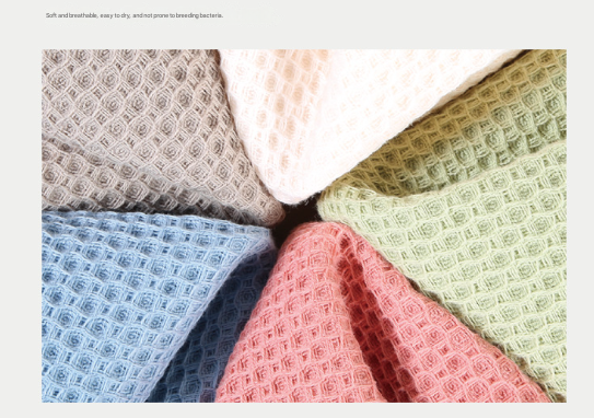 Light Pink Premium 3-Piece Waffle Weave Cotton Towel Set - Lightweight, Quick-Dry & Absorbent - Bath, Hand, Face Cloth 5