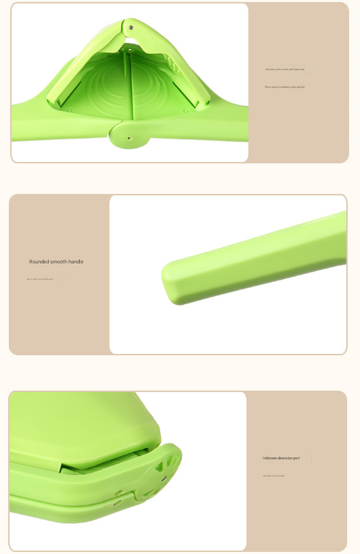 3 Pcs Yellow Easy-Squeeze Manual Citrus Juicer - Durable Lemon & Orange Squeezer with Pour Spout, Food-Grade PP 6