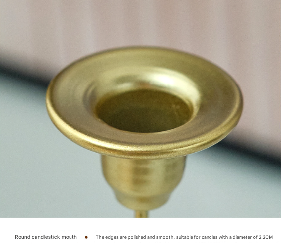 Gold Elegant Star Metal Candlestick Holder - Decorative Taper Candle Stand for Home, Tabletop & Special Occasions 4