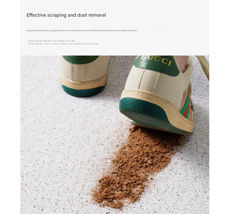 Dog Dark Curry Set of 2 Cartoon PVC Coil Entrance Mats - Non-Slip Dirt Trapping Door Mats (50x80cm) 3