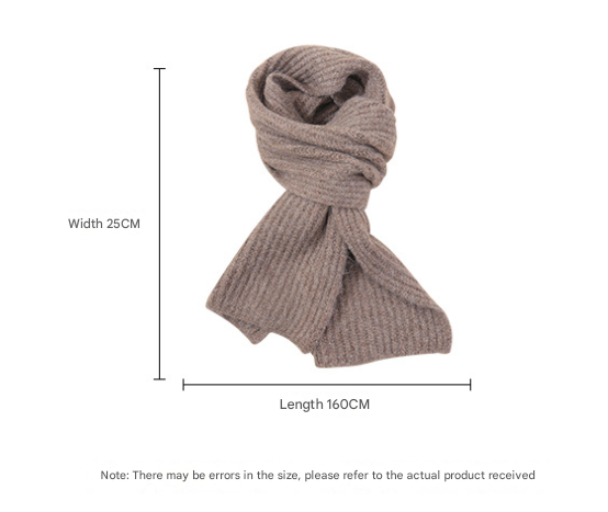 Black Soft Ribbed Knit Winter Scarf - Cozy Warm Wool Blend Neck Wrap (160x25cm) 3