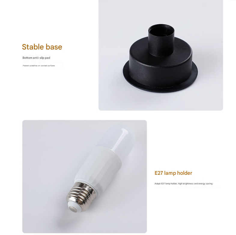 Camouflage Green Retro Swirl Glass Mushroom Table Lamp - LED Bedside Night Light 4