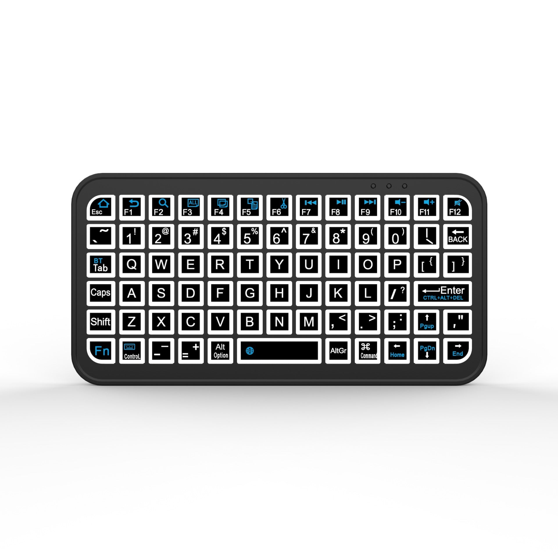 M7 Ultra-Slim Mini Bluetooth Keyboard - Tri-System Portable Wireless Typing for Phone, Tablet & PC