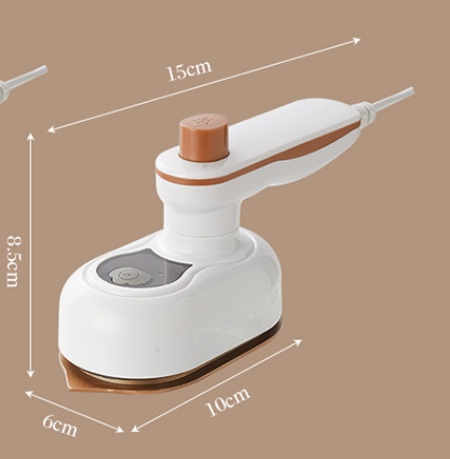 White Mini Handheld Steam Iron - Portable Garment Steamer 3