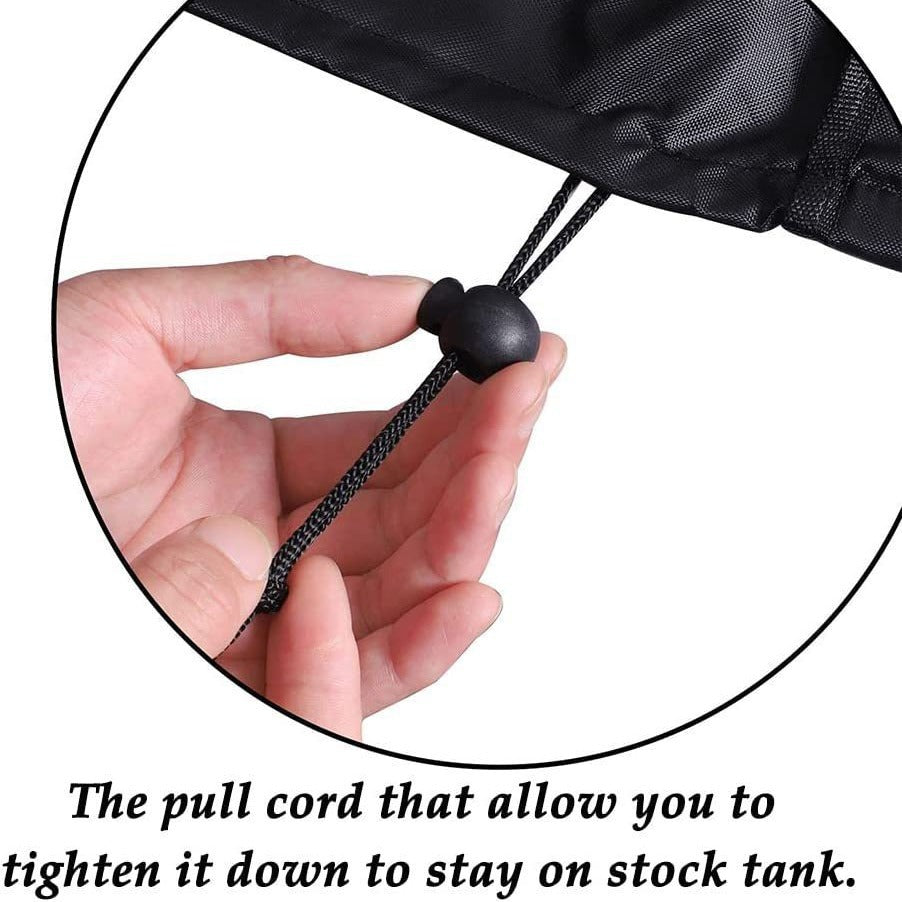 50 Gallons(52'Lx31'Wx12'H) Outdoor Gallon Cover Sun Shade for Patio, Pool, and Water Tanks 3