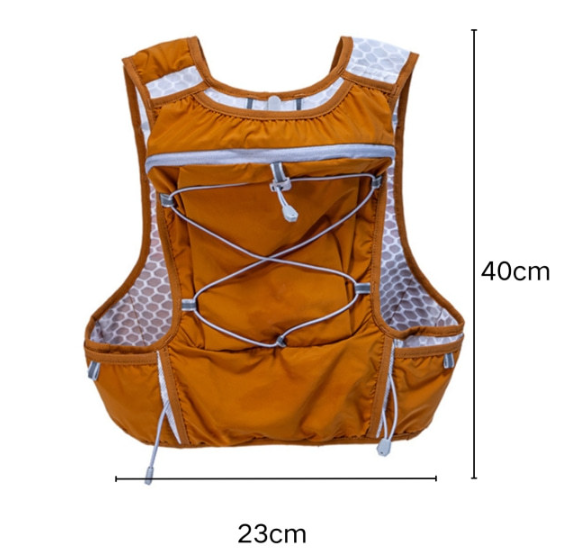 Orange Hydration Backpack for Trail Running, Marathon, and Cycling 4