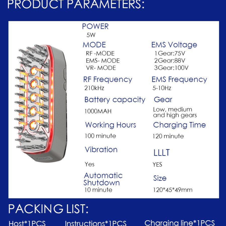 Electric Scalp Massage Comb for Hair Care and Relaxation 3