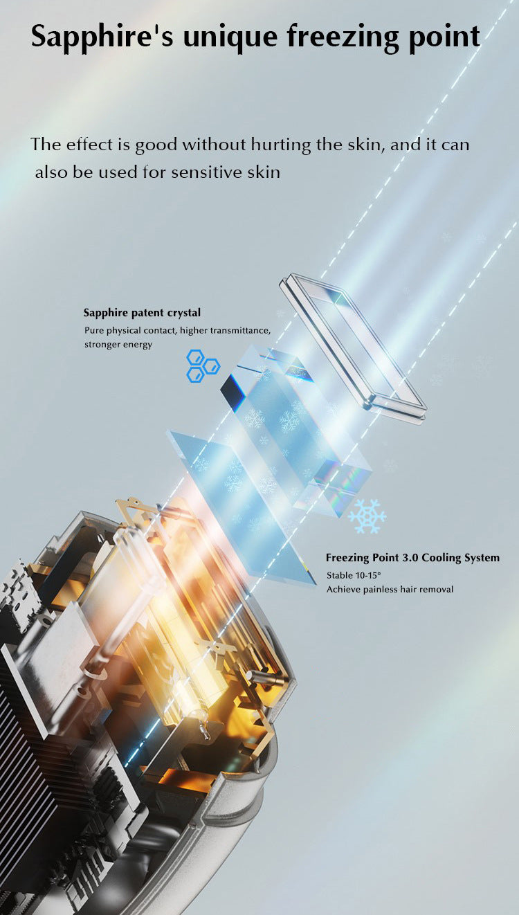 IPL Freezing Point Hair Removal Device with Sapphire Head - 120W 5