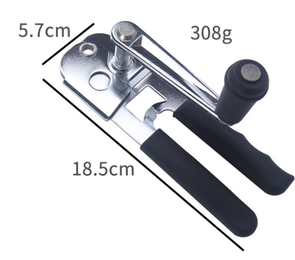 Heavy-Duty Manual Can Opener with Ergonomic Grip - Stainless Steel Cutter & Bottle Opener 5