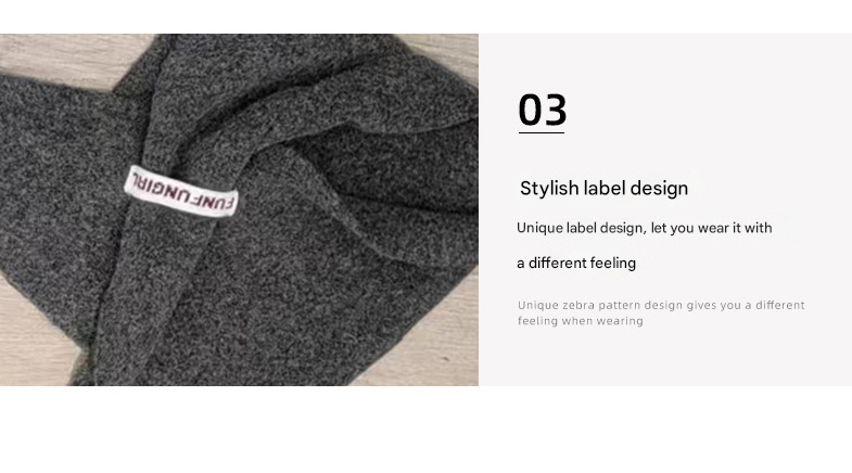 2-Piece Blue Elegant Wool Blend Triangle Scarf - Luxurious Knit Shawl for Women (39 x 110cm) 3