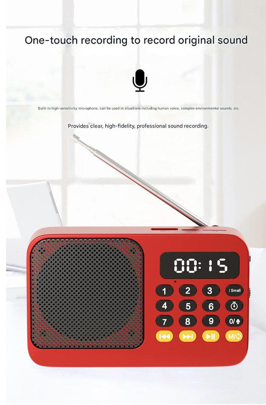 Portable Digital Music Player & FM Radio,4 Playback Modes, LED Flashlight(White) 7