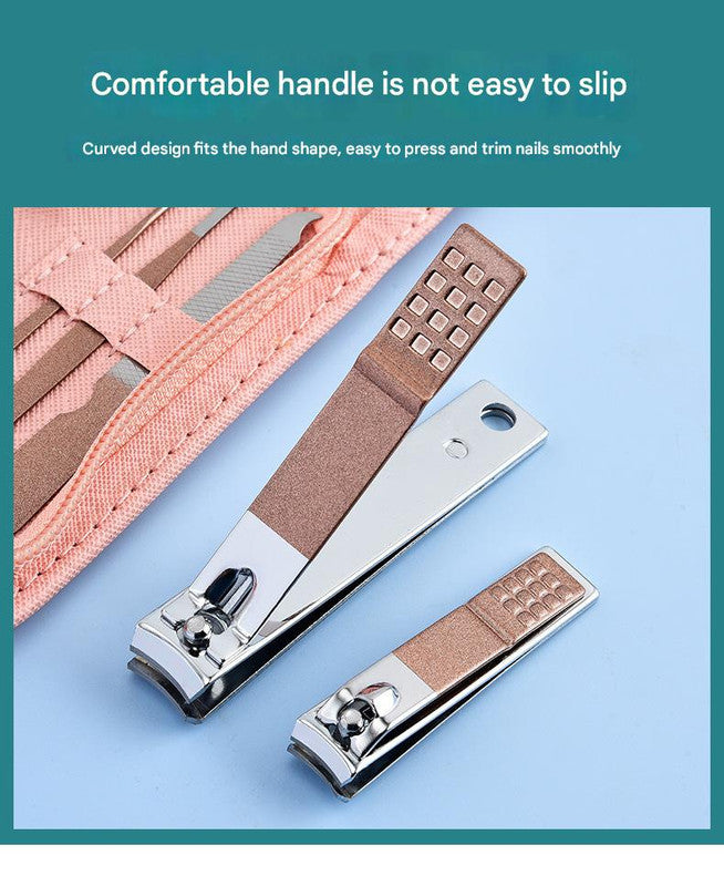 30-Piece Professional Manicure & Pedicure Set,Stainless Steel Grooming Kit(blue) 6