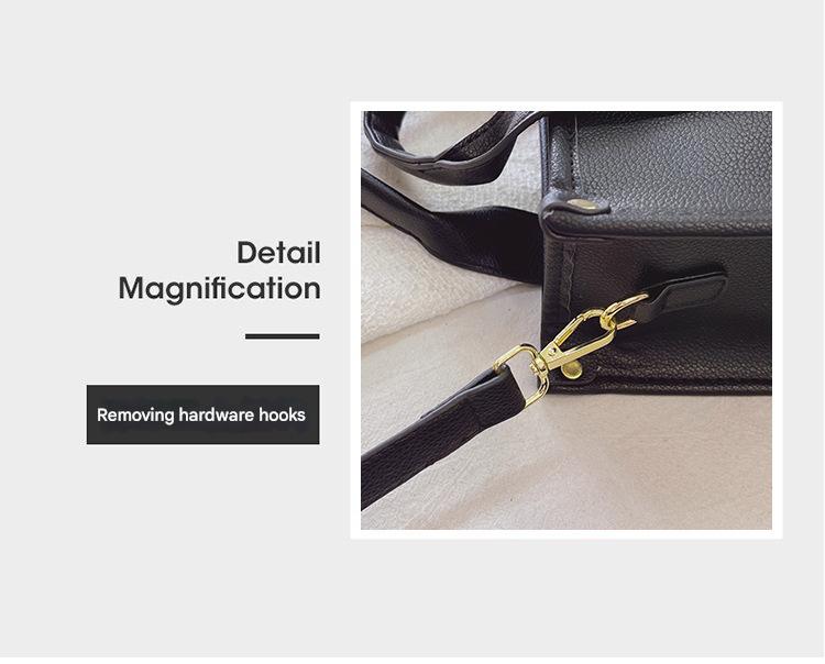 Stylish PU Leather Handbag & Crossbody - Large Capacity(black) 5