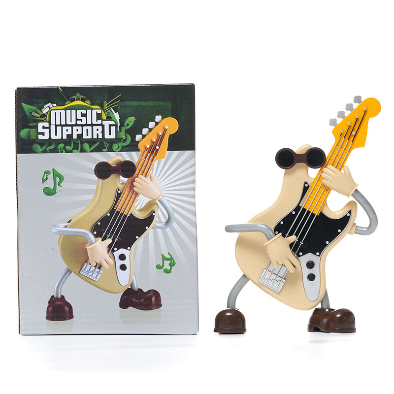 Dancing Musical Instrument Figurines - Wind-Up Guitar & Cello Toys with Moving Parts(Violin) 6