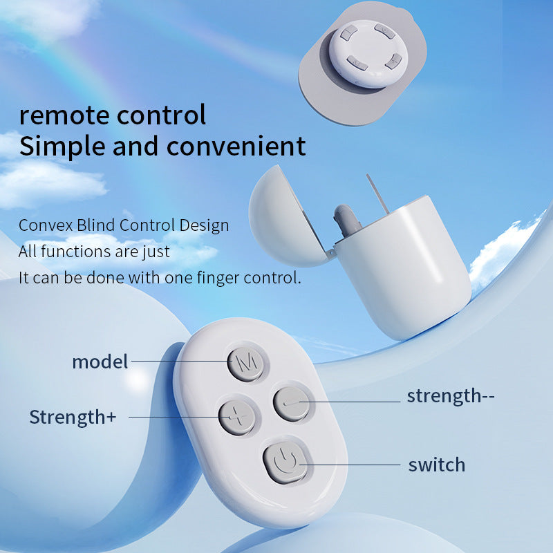 Smart Cervical Spine EMS Massager Sticker with Remote Control & Charging Case - 6 Modes, 16 Strengths(white) 3