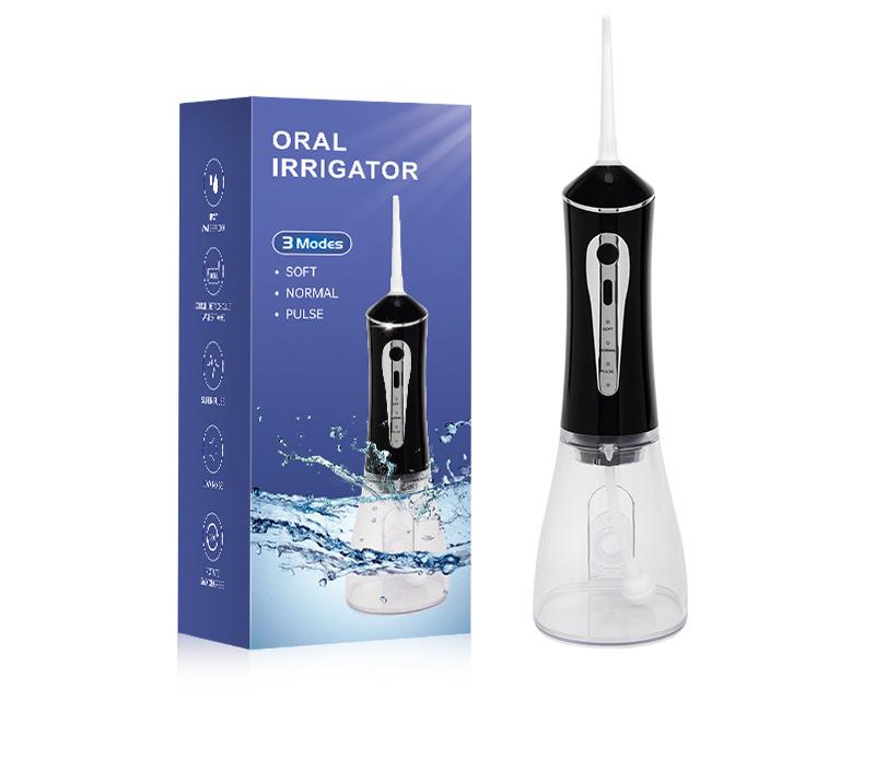 CharmHome Portable Oral Irrigator - 3 Modes, 140 PSI, IPX7 Waterproof(black)