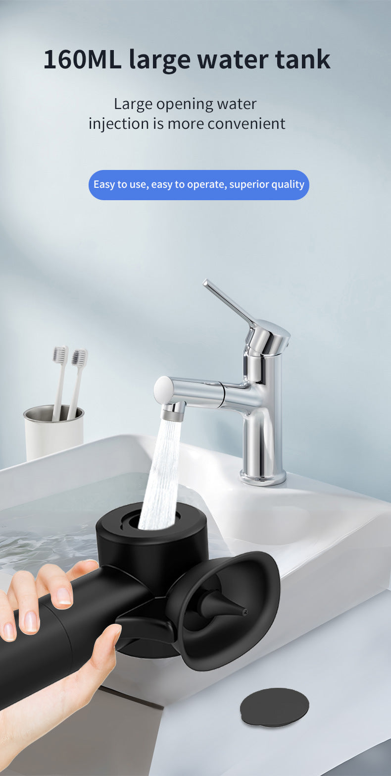 Automatic Electric Ear Wax Removal & Irrigation System - 5 Modes, USB-C, Hot Air Drying(black) 7