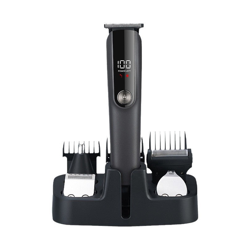 5-in-1 Professional Men's Grooming Kit - Cordless Hair Clipper, Beard Trimmer(Titanium Gray) 5