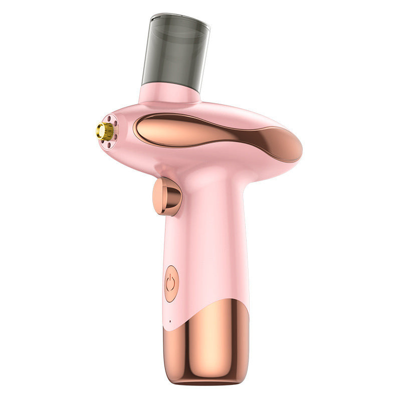 Portable Nano Facial Steamer & Oxygen Sprayer with Red/Blue Light Therapy(pink)