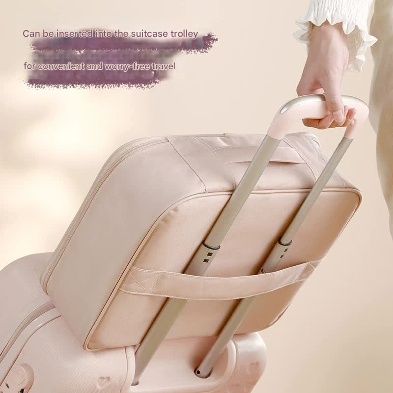 Multi-Functional Document & Certificate Organizer Bag with Combination Lock(Light pink) 3