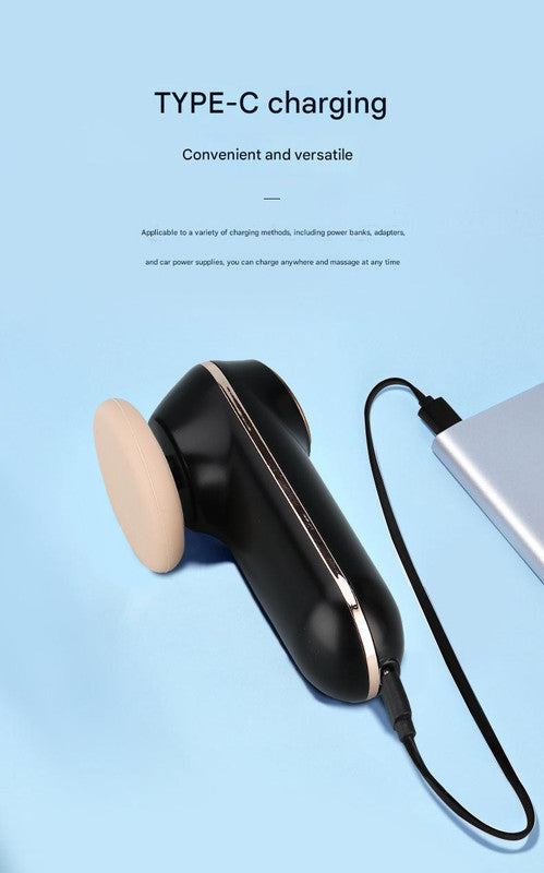 Mini Facial & Head Massager with Heat Therapy - USB-C Rechargeable, 3 Modes(white) 7