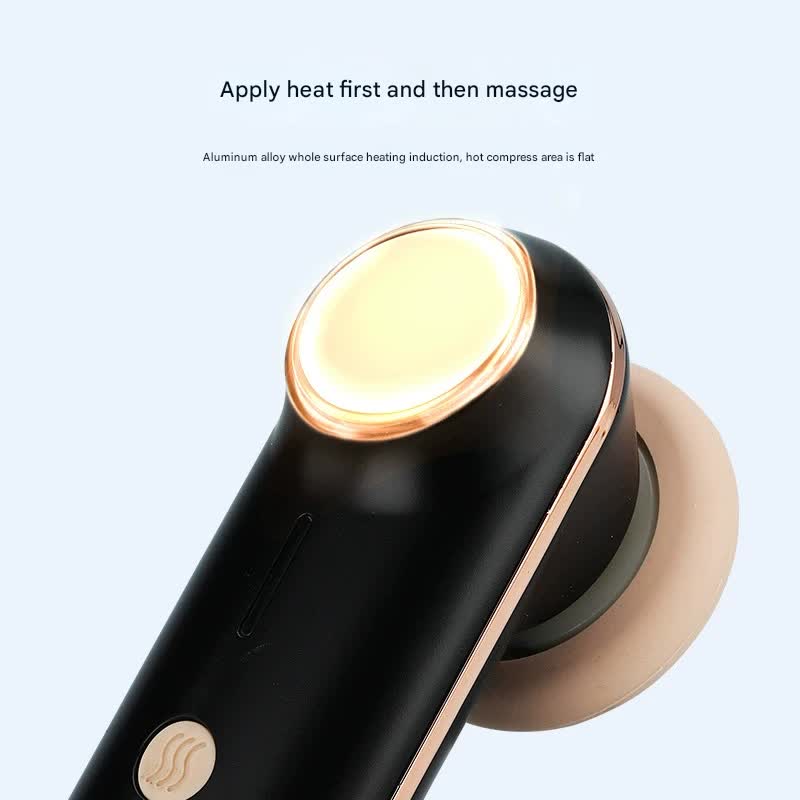 Mini Facial & Head Massager with Heat Therapy - USB-C Rechargeable, 3 Modes(Light purple) 4